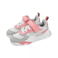 Puma 慢跑鞋 Trinity AC+ PS 中童 小朋友 灰 粉紅 魔鬼氈 運動鞋 390839-27