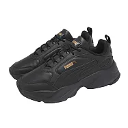 Puma 休閒鞋 Cassia 2.0 L Wns 女鞋 黑 金 拼接 厚底 增高 運動鞋 402678-01 24.5cm BLACK/GOLD