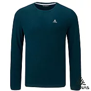 【ATUNAS 歐都納】男款經典保暖長袖圓領衫/長T/大尺碼A2TS2545M- XL 深藍