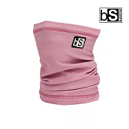 Kids Tube 童素色雙層多功能頭巾 灰粉