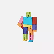 Cubebot 酷比人【經典小型】木製變形積木機器人.益智設計玩具.療癒小物推薦.兒童禮物推薦 酷炫彩