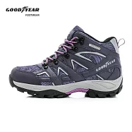 【Goodyear 固特異】登山者W3 女款動態防水戶外鞋 / GAWO52527 JP23.5 紫藍