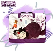 DF 童趣館 - 正版迪士尼/蠟筆小新/三麗鷗大容量雙頭拉鍊棉被收納袋-多款任選 路西法