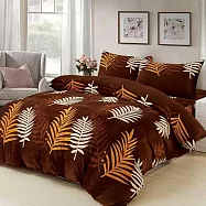 【Galatea葛拉蒂】法蘭絨冬季雙人特大床包四件組(多色任選) 菲斯