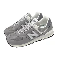 New Balance NB 休閒鞋 574 男鞋 女鞋 城堡灰 經典 復古 皮革 情侶鞋 U574SNV-D 28.5cm GREY/GREY