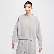 NIKE AS W NSW PHNX FLC OOS CREW Oversize 女圓領套頭衫-DQ5762009 XS 灰色