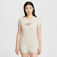 NIKE AS W NSW NK CHLL KNIT TEE EDAY 女短袖上衣-HF9723104 S 米白色