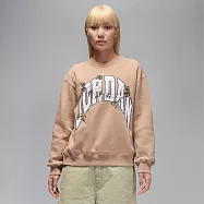 NIKE AS W J BRK FLC CREW GFX RLT 女圓領套頭衫-HV0473200 L 粉橘色