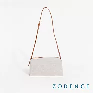 ZODENCE DION德國帆布簡約斜背小包 貴族白