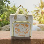 日本進口保冷保溫購物袋-史努比-1入 米白色