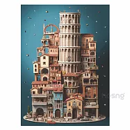 好森 Ho Sng|比薩與它的斜塔 1000片 Anatolian拼圖