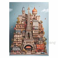 好森 Ho Sng|巴黎艾菲爾鐵塔 1000片 Anatolian拼圖