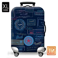LittleChili 行李箱套-集郵旅行 XL