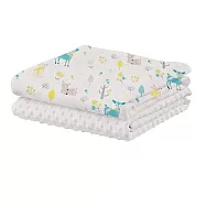 【HABABY 環安家居】無毒家具製造商 新生兒必備 魔豆毯幼兒嬰兒毯 尺寸130&times;100(寶寶毯、安撫毯、彌月禮、幼兒園午睡毯) 小鹿