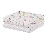 【HA 環安】 新生兒必備 魔豆毯幼兒嬰兒毯 尺寸130&times;100(寶寶毯、安撫毯、彌月禮、幼兒園午睡毯) 貓咪