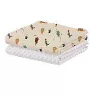 【HA 環安】 新生兒必備 魔豆毯幼兒嬰兒毯 尺寸130&times;100(寶寶毯、安撫毯、彌月禮、幼兒園午睡毯) 馬戲團