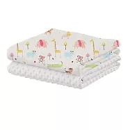 【HA 環安】 新生兒必備 魔豆毯幼兒嬰兒毯 尺寸130&times;100(寶寶毯、安撫毯、彌月禮、幼兒園午睡毯) 動物王囯