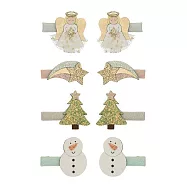 英國Mimi & Lula_AW25_Xmas聖誕小天使星星迷你髮夾8入