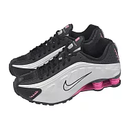 Nike 休閒鞋 Wmns Shox R4 女鞋 黑 銀 粉紅 彈簧鞋 復古 AR3565-012 23.5cm BLACK/SILVER