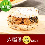 樂活e棧 素食年菜 藜麥六福堡6顆x2盒-全素(年菜 年夜飯 米漢堡) 無 1/26(三)~2/11(三)