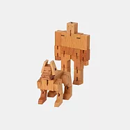 Cubebot 酷比人 Milo 酷比狗組合【經典迷你】木製變形積木機器人.益智設計玩具.療癒小物推薦.聖誕交換禮物 樸實木