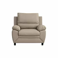 IDEA-洛亞飽滿質感高背貓抓皮單人沙發