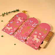 【Gdesign】2026 幸福圓馬 馬上發財 插畫紅包袋 2026創意設計款 限量發行(6入/包) 插畫款