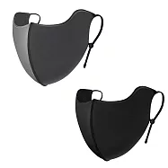 超值2入組!! 保護眼角加高貼心設計 無痕立體剪裁 保暖口罩 GOLOV.EJOY 秋冬防風面罩 口罩 騎車 自行車 登山 運動 高爾夫 修飾臉型 小V臉 防塵防曬口罩 深灰色+黑色