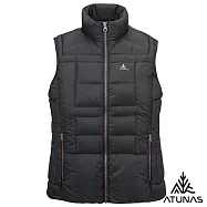 【ATUNAS 歐都納】女款保暖HEAT CORE蓄熱羽絨背心A1VE2506W- L 黑