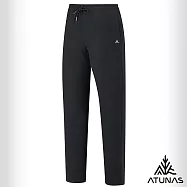 【ATUNAS 歐都納】女款保暖刷毛抗風彈性長褲/大尺碼/小尺碼A2PA2539W- XS 黑