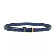 COACH 經典金色指針釦寬1.8cm 皮帶 S號 (深藍色)