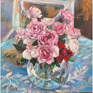 【玲廊滿藝】胡令豪-玫瑰之語30x30cm