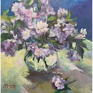 【玲廊滿藝】胡令豪-花影流光30x30cm