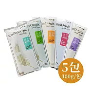 《大呷麵本家》經濟包-黑芝麻麵條/糙米麵條/金盞花麵條/烏龍茶麵條/芋頭麵條各1(300g&plusmn;5%/ 包，共5包)