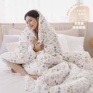 《Adorar》韓流發熱水洗棉羽絲絨被-雙人6x7尺 《蘑茸森丘》