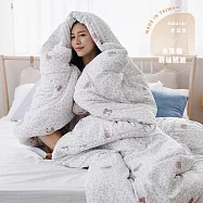 《Adorar》韓流發熱水洗棉羽絲絨被-雙人6x7尺 《野語晨信》