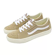 Vans 休閒鞋 Sk8-Low 男鞋 女鞋 卡其 白 低筒 拼接 VN000BVX4MG 25.5cm 棕色
