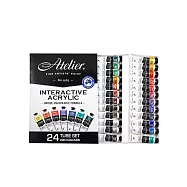 [時代中西畫材]澳洲 Chroma 阿德烈 藝術家級壓克力/丙烯顏料套組 24色/20ml