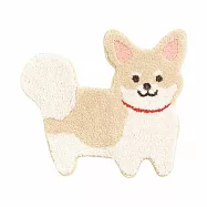 Fandit Animal 日本進口呆萌療癒系柯基柴柴可愛腳踏墊 質地柔軟 柯基