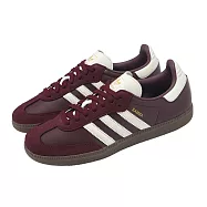 adidas 休閒鞋 Samba OG W 女鞋 紅 白 復古 德訓鞋 愛迪達 JR8844 23cm MAROON/OFF WHITE/GUM