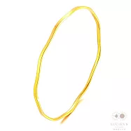 路森金飾 黃金手鍊(波浪幾何不規則窄邊55圈口金重:1.63錢+-0.03錢)