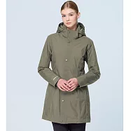 【荒野wildland】女PR棉輕量極暖防水長版外套218雲杉綠 M 218雲杉綠