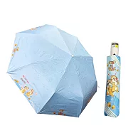 【迪士尼授權】奇奇蒂蒂 大傘面 8K 防爆衝安全自動折傘 藍色