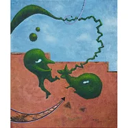 【玲廊滿藝】尹信方-翻滾吧!綠精靈!72x60cm