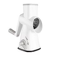 《ibili》3in1吸盤座手搖式滾筒刨刀(白) | 料理刨片刨絲器 刨絲刀 切絲器