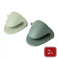 《ibili》矽膠隔熱手套2入(莫蘭迪) | 防燙手套 烘焙耐熱套
