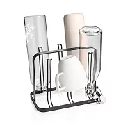 《tescoma》歐洲 Online水杯瀝水架(黑) | 馬克杯 咖啡杯 茶杯 收納架