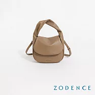 ZODENCE MAZE進口真皮迷你斜背小包 卡其