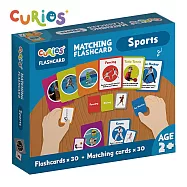 香港《Curios》 -- 英文配對認知遊戲卡-運動項目 ☆