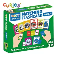 香港《Curios》 -- 英文配對認知遊戲卡-交通工具 ☆